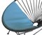 Black Acapulco Chair with Petroleum Cushion by OK Design, Image 2
