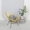 Silla Acapulco en azul claro con cojín en azul petróleo de OK Design, Imagen 4