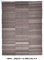 Tappeto Kilim Mid-Century marrone scuro, 1960, Immagine 1