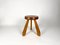 Taburete Sandoz de pino de Charlotte Perriand para Les Arcs, Francia, años 60, Imagen 1