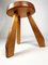 Pine Sandoz Stool by Charlotte Perriand for Les Arcs, France, 1960s, Image 16