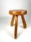 Pine Sandoz Stool by Charlotte Perriand for Les Arcs, France, 1960s, Image 8