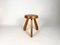 Pine Sandoz Stool by Charlotte Perriand for Les Arcs, France, 1960s, Image 2