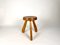 Pine Sandoz Stool by Charlotte Perriand for Les Arcs, France, 1960s, Image 4