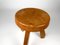 Tabouret Sandoz en Pin par Charlotte Perriand pour Les Arcs, France, 1960s 12