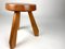 Pine Sandoz Stool by Charlotte Perriand for Les Arcs, France, 1960s 18