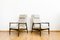 Set of High Back GFM 64 Armchairs by Edmund Homa, Poland 1960s 2