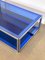 Table Basse Cristal Art en Acier et Verre, 1970s 7