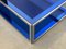Table Basse Cristal Art en Acier et Verre, 1970s 8