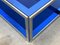 Table Basse Cristal Art en Acier et Verre, 1970s 10