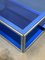 Table Basse Cristal Art en Acier et Verre, 1970s 9
