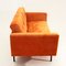 Italienisches Samt Schlafsofa in Orange, 1950er 3