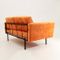 Italian Orange Velvet Daybed, 1950s, Image 5