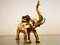 Elefante vintage de latón dorado, Imagen 1
