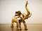 Elefante vintage de latón dorado, Imagen 3