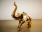 Elefante vintage de latón dorado, Imagen 9