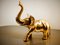 Elefante vintage de latón dorado, Imagen 8
