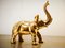 Elefante vintage de latón dorado, Imagen 4