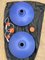 Vintage Blue Model Ph 4/3 Pendant Lamps by Poul Henningsen for Louis Poulsen, 1970s, Set of 2 5
