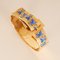 Victorian Buckle 14ct Yellow Gold and Blue Enamelled Bracelet by Van Cleef & Arpels 11