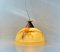 Scandinavian Bauhaus Style Pendant Lamp in Copper and Marble Glass, 1940s 4