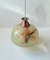 Scandinavian Bauhaus Style Pendant Lamp in Copper and Marble Glass, 1940s 1