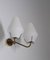 Lampada da parete in ottone e vetro attribuita ad Asea, Svezia, anni '50, Immagine 5