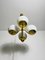 Mid-Century Modern Brass 4-Arm Space Age Chandelier from Kaiser Idell / Kaiser Leuchten, 1960s 5