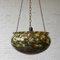 Vintage Hanging Lamp with Large Glass Bowl, 1950s 2