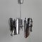 Vintage Hanging Lamp with 5 Chrome Plated Shades from Tappital SNC 1