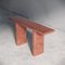 Jacques Terracotta Red Console Table in Birds Eye Maple by Fred & Juul 1