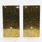 Mid-Century Scandinavian Glass & Brass Wall Lights by Carl Fagerlund for Orrefors & Lyfa, 1960s, Set of 2 2