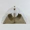 Mid-Century Scandinavian Glass & Brass Wall Light by Carl Fagerlund for Orrefors & Lyfa, 1960s 3
