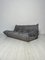 Groupe de Sièges Togo en Velours Gris par Michel Ducaroy pour Ligne Roset, Set de 3 2
