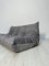 Groupe de Sièges Togo en Velours Gris par Michel Ducaroy pour Ligne Roset, Set de 3 5