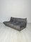 Groupe de Sièges Togo en Velours Gris par Michel Ducaroy pour Ligne Roset, Set de 3 3