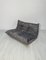 Groupe de Sièges Togo en Velours Gris par Michel Ducaroy pour Ligne Roset, Set de 3 10