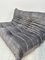 Groupe de Sièges Togo en Velours Gris par Michel Ducaroy pour Ligne Roset, Set de 3 11