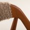 Teak Model 31 Chair in Natural Boucle Fabric by Kai Kristiansen for Schou Andersen, 1960s, Image 16