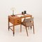 Teak Model 31 Chair in Natural Boucle Fabric by Kai Kristiansen for Schou Andersen, 1960s, Image 2