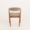 Teak Model 31 Chair in Natural Boucle Fabric by Kai Kristiansen for Schou Andersen, 1960s, Image 7