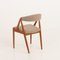 Teak Model 31 Chair in Natural Boucle Fabric by Kai Kristiansen for Schou Andersen, 1960s, Image 8