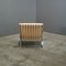 Poltrona Barcelona in pelle color crema attribuita a Mies Van Der Rohe per Knoll, Immagine 4