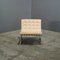 Poltrona Barcelona in pelle color crema attribuita a Mies Van Der Rohe per Knoll, Immagine 2