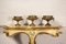Art Nouveau Brass Risers, 1920s, Set of 3 10