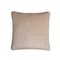 Housse de Coussin Happy Frame en Velours Beige par LO Decor 1