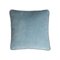 Housse de Coussin Happy Frame en Velours Bleu Clair par LO Decor 1