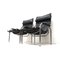 Vintage Black Leather Chair by Hans Eichenberger 3