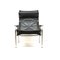 Vintage Black Leather Chair by Hans Eichenberger 7