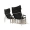 Vintage Black Leather Chair by Hans Eichenberger 5
